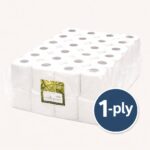 Triple Green 1-ply toilet paper 48-pack bulk bale wrapped in clear plastic